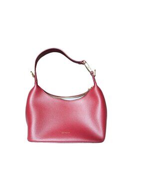 Senreve Strati Sporta pebbled Meriot red golden Handbag